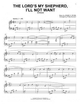 page one of The Lord's My Shepherd, I'll Not Want (arr. Phillip Keveren) (Piano Solo)