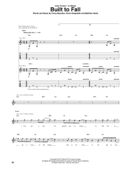 page one of Built To Fall (Guitar Tab)