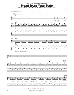 page one of Heart From Your Hate (Guitar Tab)