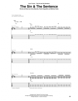 page one of The Sin & The Sentence (Guitar Tab)