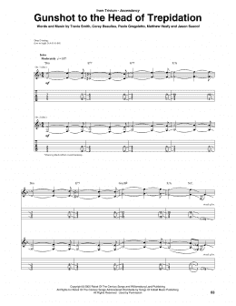 page one of Gunshot To The Head Of Trepidation (Guitar Tab)