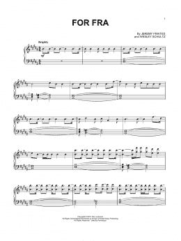 page one of For Fra (Piano Solo)