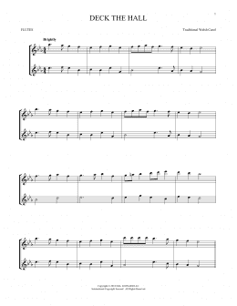 page one of Deck The Hall (Flute Duet)