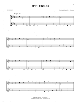 page one of Jingle Bells (Trumpet Duet)