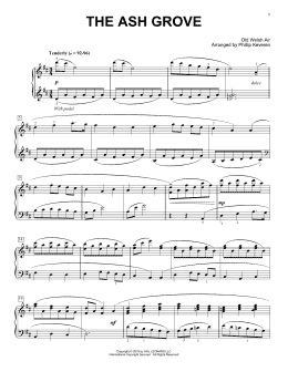 page one of The Ash Grove [Classical version] (arr. Phillip Keveren) (Piano Solo)