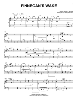 page one of Finnegan's Wake [Classical version] (arr. Phillip Keveren) (Piano Solo)