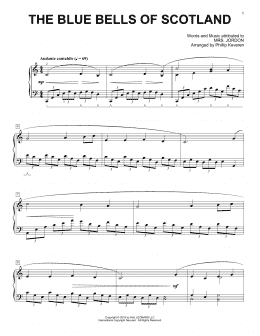 page one of The Blue Bells Of Scotland [Classical version] (arr. Phillip Keveren) (Piano Solo)