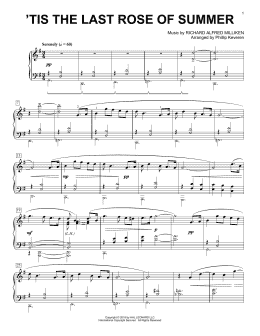 page one of 'Tis The Last Rose Of Summer [Classical version] (arr. Phillip Keveren) (Piano Solo)