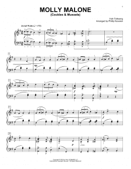 page one of Molly Malone (Cockles & Mussels) [Classical version] (arr. Phillip Keveren) (Piano Solo)