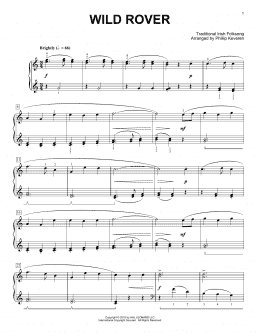 page one of Wild Rover [Classical version] (arr. Phillip Keveren) (Piano Solo)