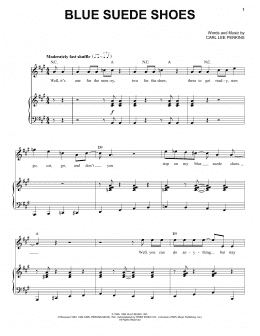 page one of Blue Suede Shoes (Piano & Vocal)
