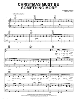 page one of Christmas Must Be Something More (Piano, Vocal & Guitar Chords (Right-Hand Melody))