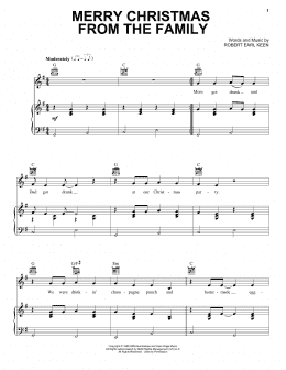 page one of Merry Christmas From The Family (Piano, Vocal & Guitar Chords (Right-Hand Melody))
