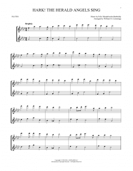 page one of Hark! The Herald Angels Sing (Flute Duet)