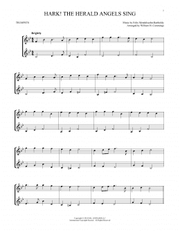 page one of Hark! The Herald Angels Sing (Trumpet Duet)