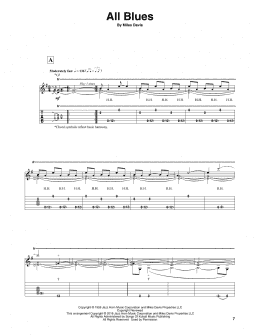 page one of All Blues (Solo Guitar)