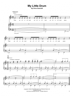 page one of My Little Drum (Piano Transcription)