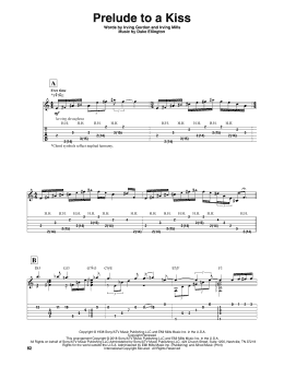 page one of Prelude To A Kiss (Solo Guitar Tab)