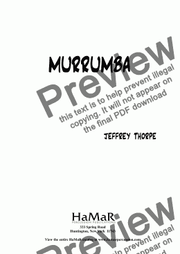 page one of murrumba