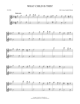 page one of What Child Is This? (Flute Duet)