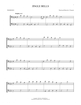 page one of Jingle Bells (Trombone Transcription)