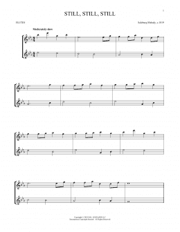 page one of Still, Still, Still (Flute Duet)