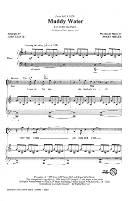 page one of Broadway Hits For Men's Chorus (TTBB Choir)