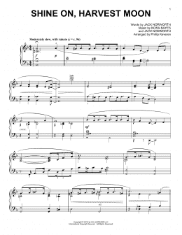 page one of Shine On, Harvest Moon [Jazz version] (arr. Phillip Keveren) (Piano Solo)