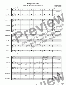 page one of Symphony No.1 - Part 1