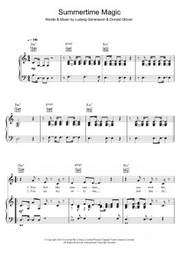 page one of Summertime Magic (Piano, Vocal & Guitar Chords (Right-Hand Melody))