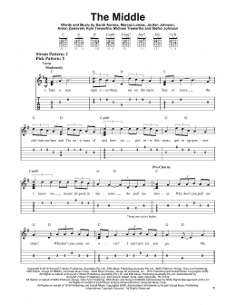 page one of The Middle (Easy Guitar Tab)