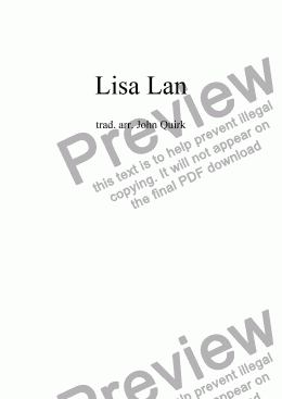 page one of Lisa Lan