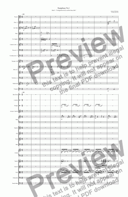 page one of Symphony No.1 - Part 2