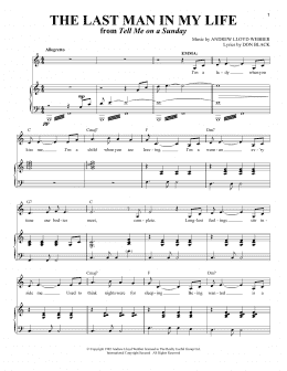 page one of The Last Man In My Life (Piano & Vocal)