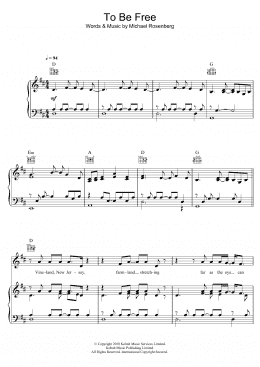 page one of To Be Free (Piano, Vocal & Guitar Chords (Right-Hand Melody))