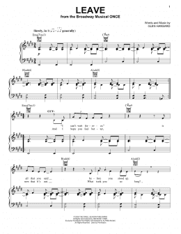 page one of Leave (Vocal Pro + Piano/Guitar)