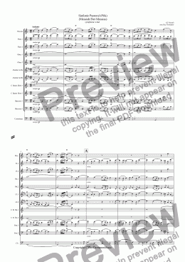 page one of Handel: Sinfonie Pastoral (Pifa)  (Messiah/Der Messias) - symphonic wind