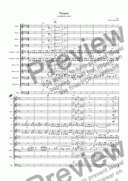 page one of Patapan - symphonic wind