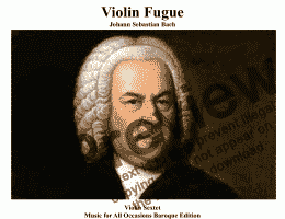 page one of Fugue for 6 Violins 