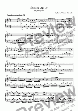 page one of Étoiles Op.19