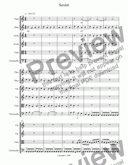 page one of Sextet