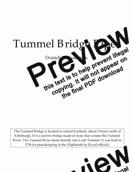 page one of Tummel Bridge Piper