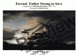 page one of Eternal Father Strong to Save (Naval Hymn) for Brass Quartet-Quintet (Traditional version)