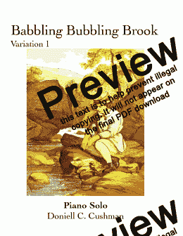 page one of Bubbling Babbling Brook - Variation 1
