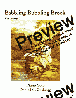 page one of Bubbling Babbling Brook - Variation 2
