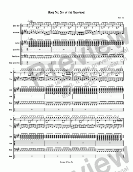 page one of Song 741 Day of the Xylophone