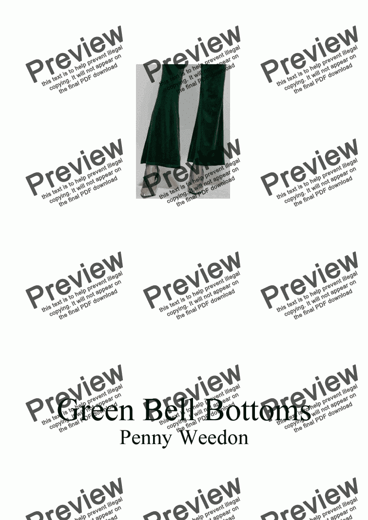 page one of Green Bell Bottoms