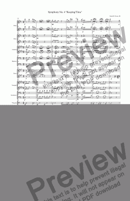 page one of Symphony No. 4 "Keeping Time"