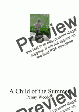 page one of Child of the Summer