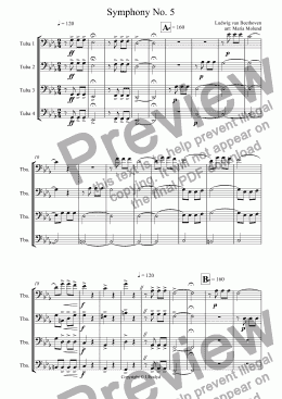 page one of Symphony No. 5